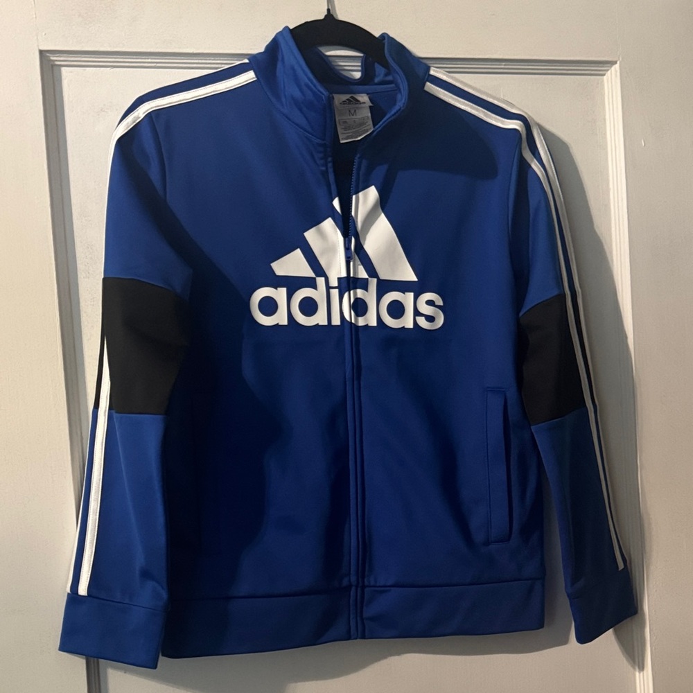 Adidas Kids Medium Royal Blue Zip-Up Jacket